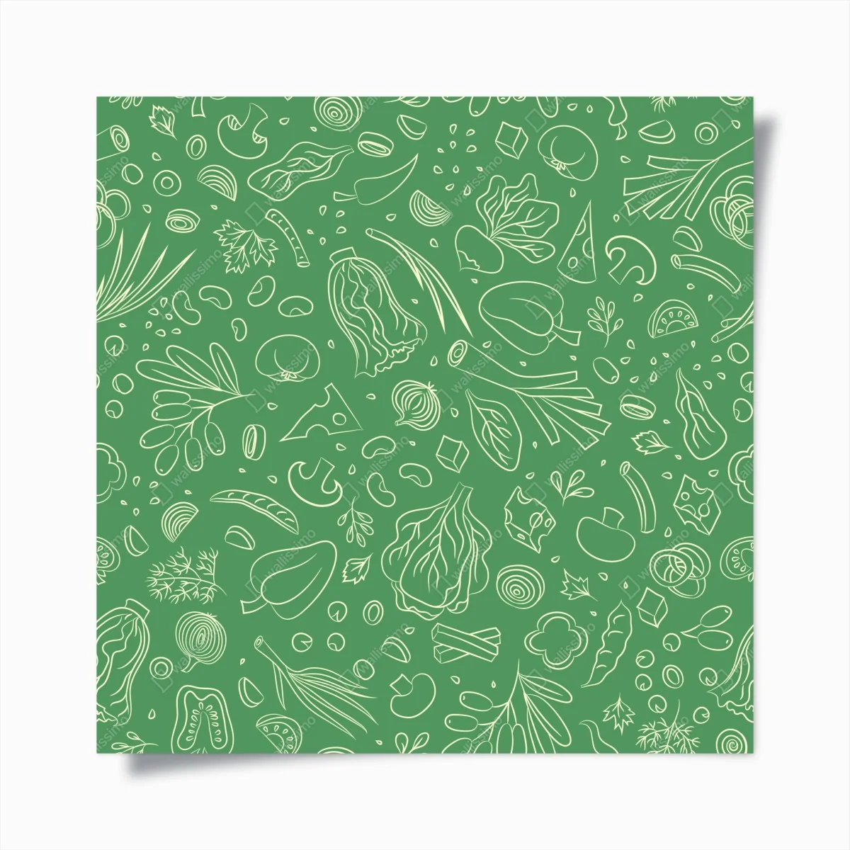 Poster grünes gemüsemuster – Wallnifity® Poster grünes gemüsemuster – Wallnifity®