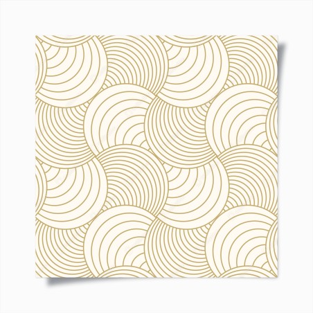 Poster goldenes art deco kreismuster – Wallnifity®