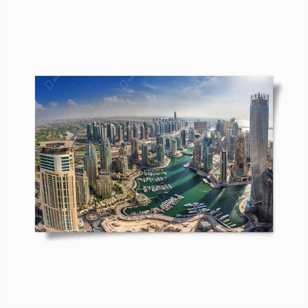 Poster Dubai Marina panorama skyline – Wallnifity®