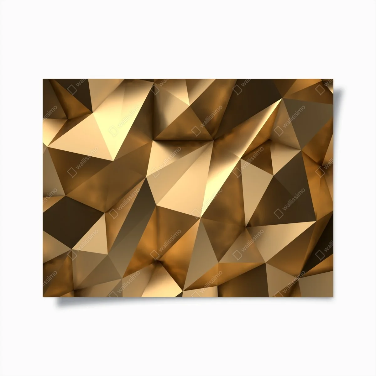 Poster goldene geometrische facetten – Wallnifity®