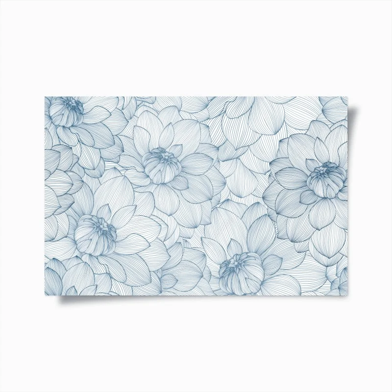 Poster ruhige wolkenlandschaft am blauen himmel – Wallnifity®