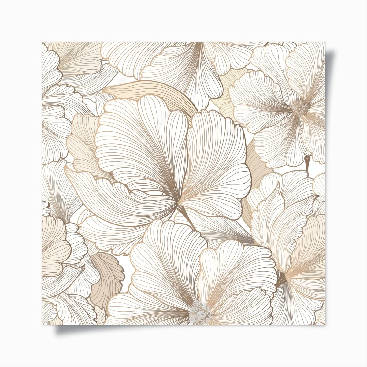 Poster zarte beige blumenillustration – Wallnifity® Poster zarte beige blumenillustration – Wallnifity®