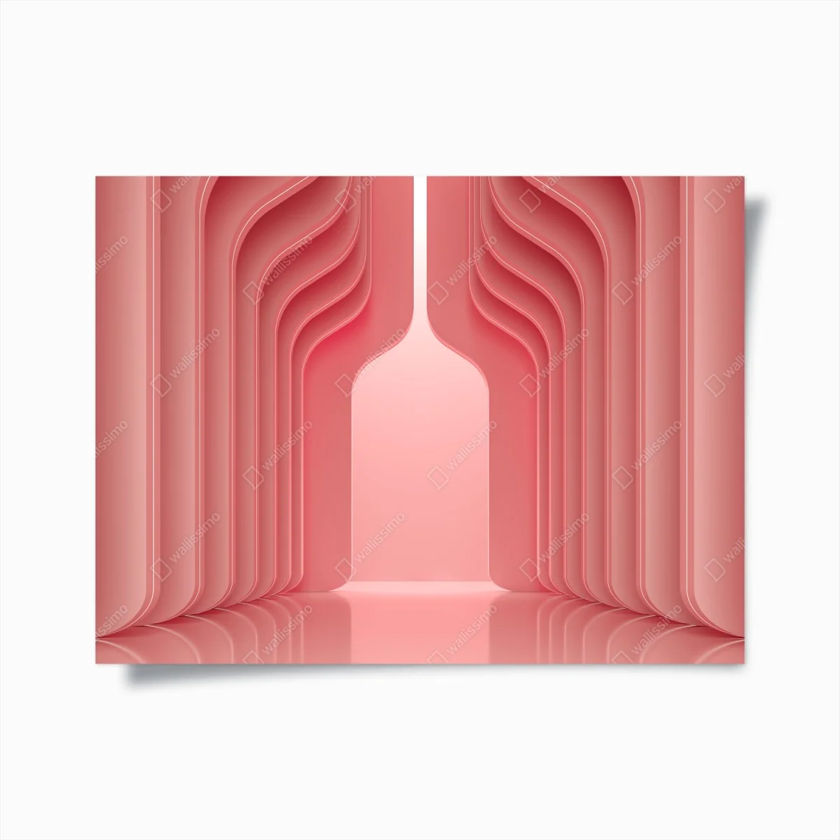 Poster zeitgenössisches korallenrosa architekturmotiv – Wallnifity® Poster zeitgenössisches korallenrosa architekturmotiv – Wallnifity®