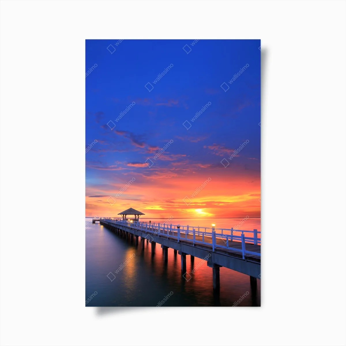 Poster mole bei sonnenuntergang am strand – Wallnifity® Poster mole bei sonnenuntergang am strand – Wallnifity®