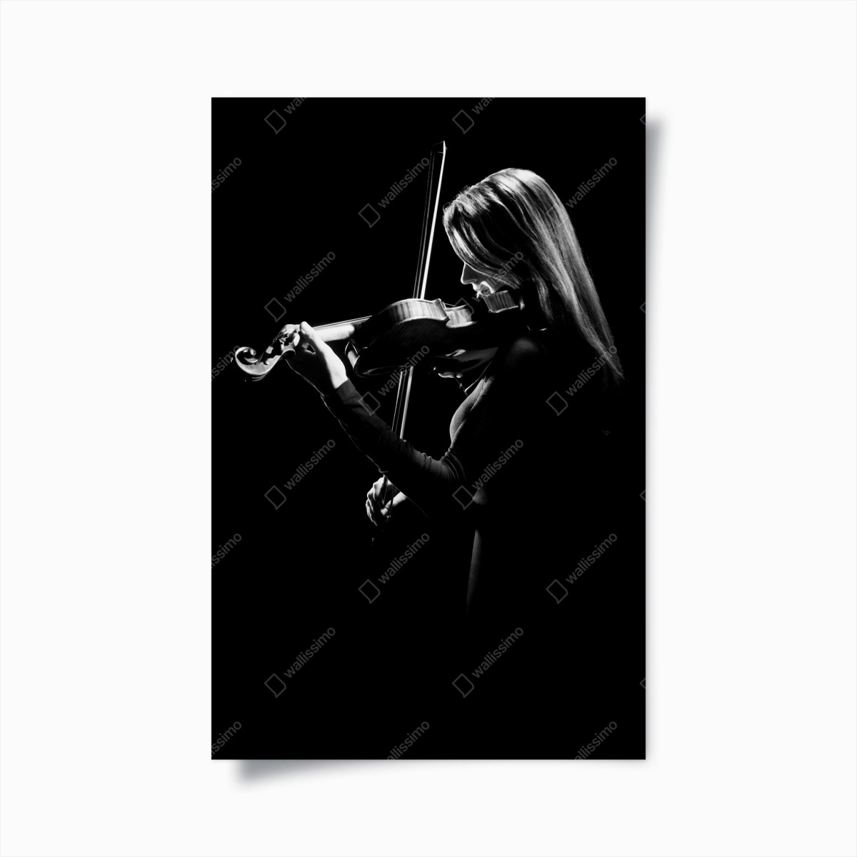 Poster elegante geigerin silhouette – Wallnifity®