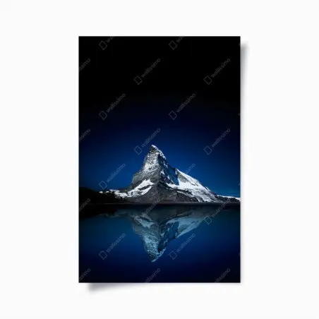 Poster Matterhorn nächtliche spiegelung – Wallnifity®