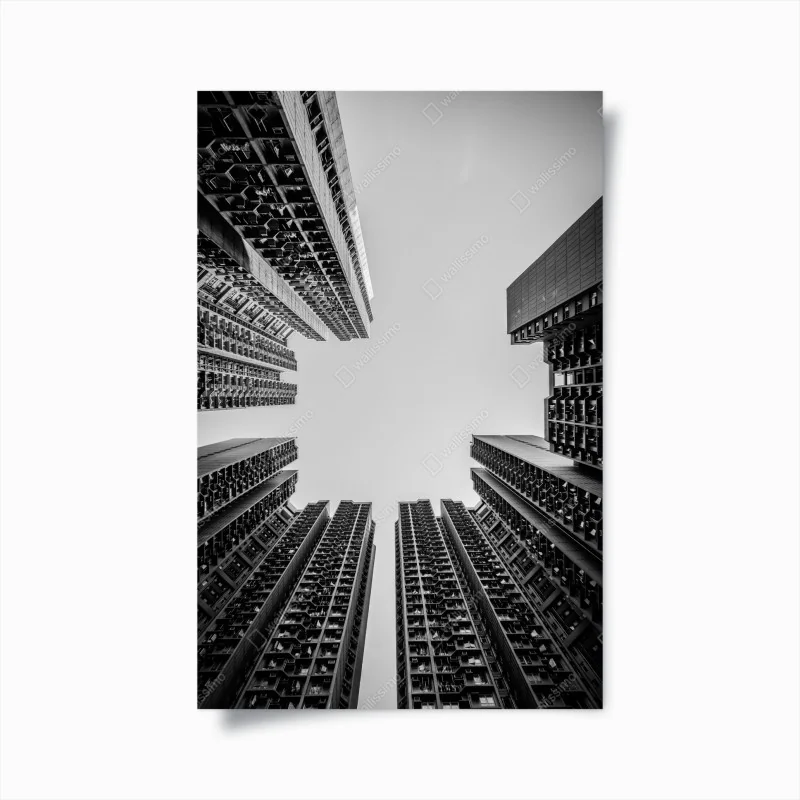 Poster rauchiger grauer marmor mit goldenen adern – Wallnifity®