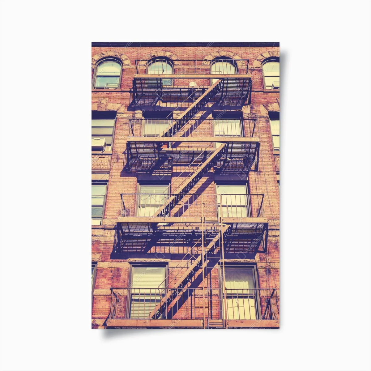 Poster vintage feuertreppen aus New York – Wallnifity® Poster vintage feuertreppen aus New York – Wallnifity®