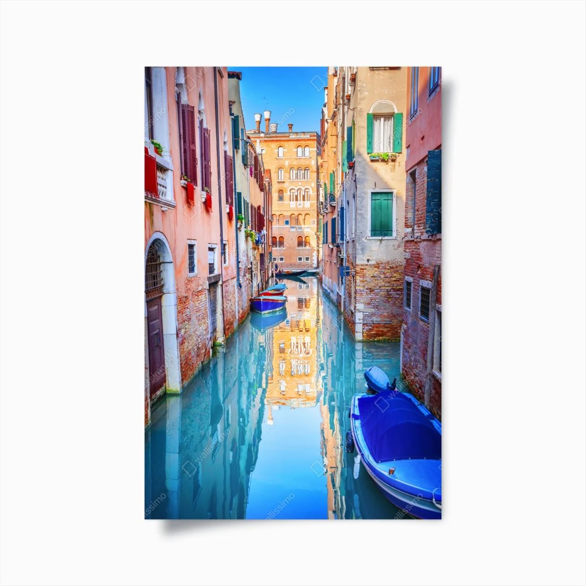 Poster Venedig kanal und spiegelungen – Wallnifity® Poster Venedig kanal und spiegelungen – Wallnifity®