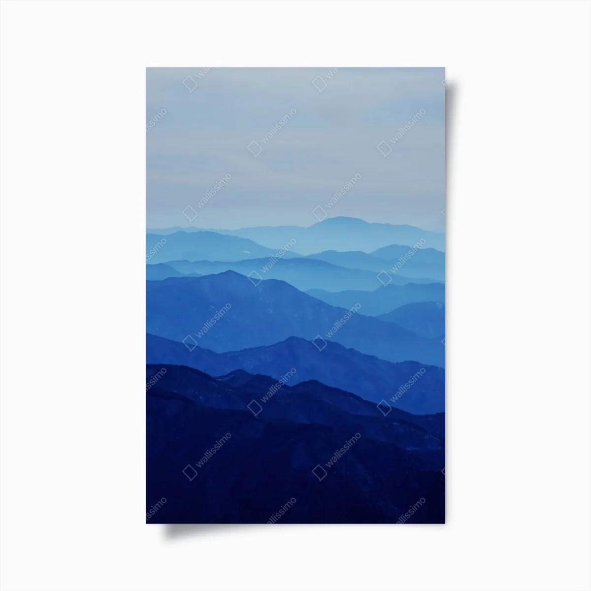 Poster neblige blaue bergschichten – Wallnifity® Poster neblige blaue bergschichten – Wallnifity®
