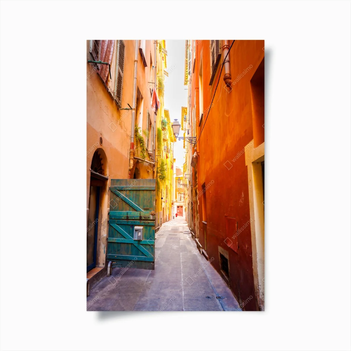 Poster bunte gasse im mediterranen stil – Wallnifity® Poster bunte gasse im mediterranen stil – Wallnifity®