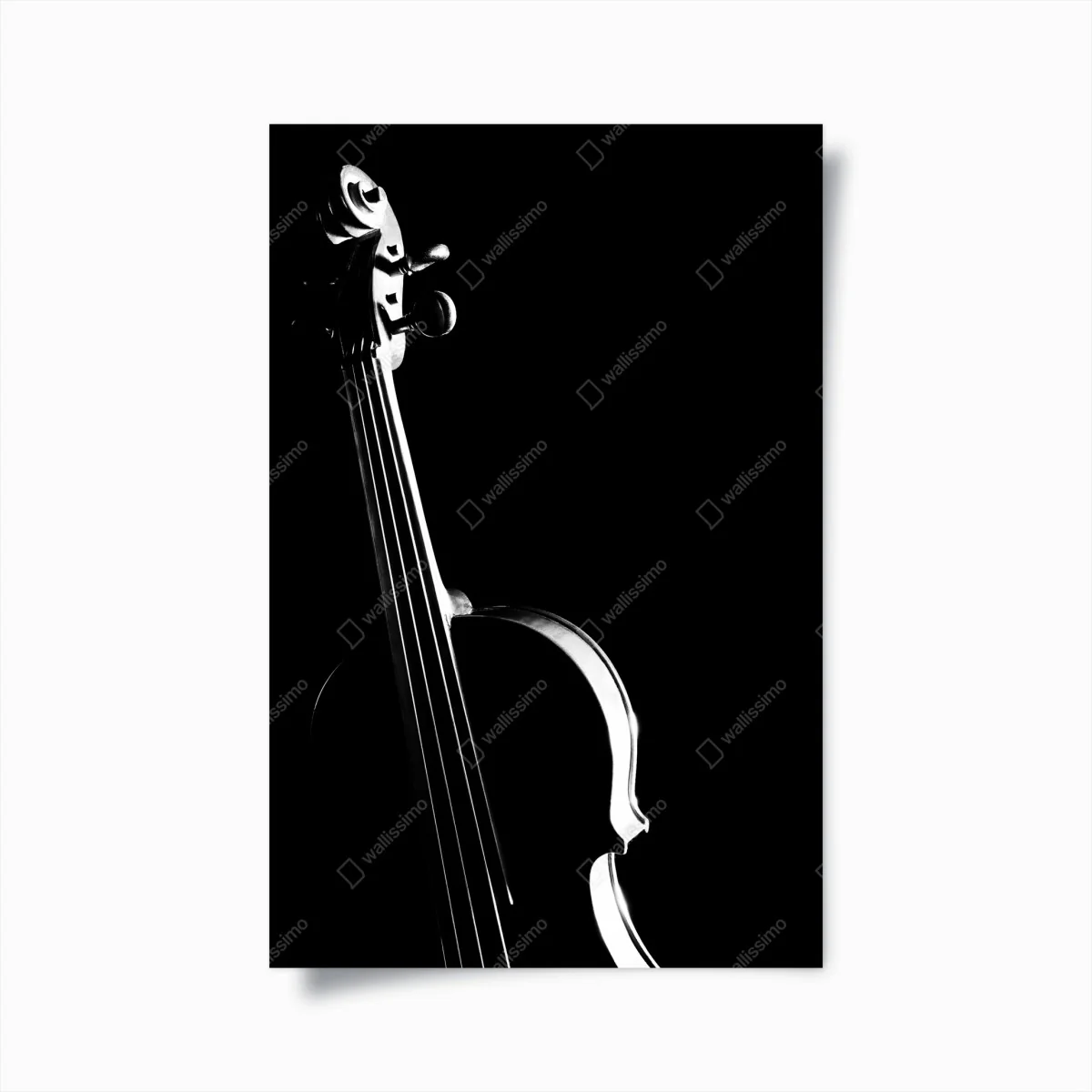 Poster elegante geigensilhouette auf schwarzem hintergrund – Wallnifity® Poster elegante geigensilhouette auf schwarzem hintergrund – Wallnifity®