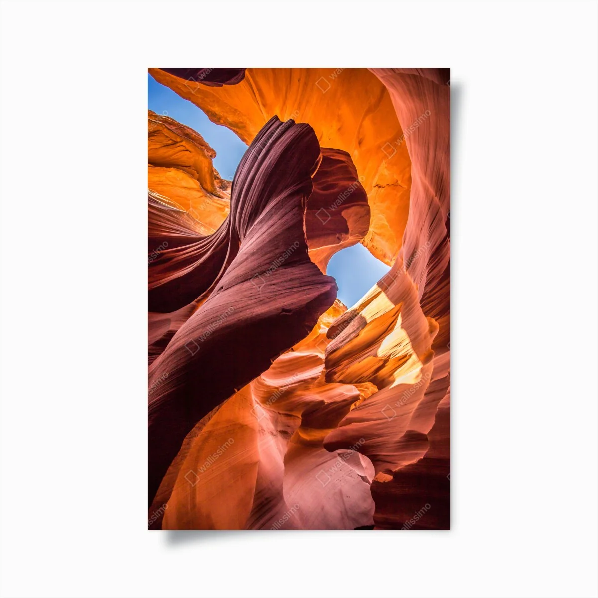 Poster sonnenbeschienene schlucht mit sandsteinformationen – Wallnifity® Poster sonnenbeschienene schlucht mit sandsteinformationen – Wallnifity®