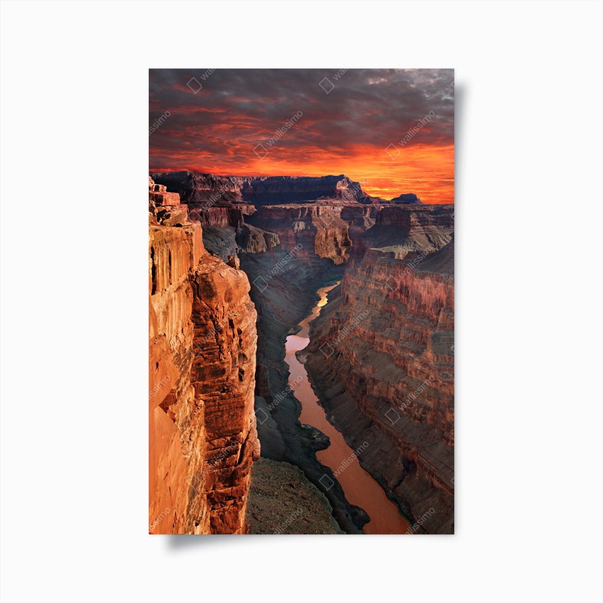 Poster Grand Canyon sonnenuntergang panorama – Wallnifity®