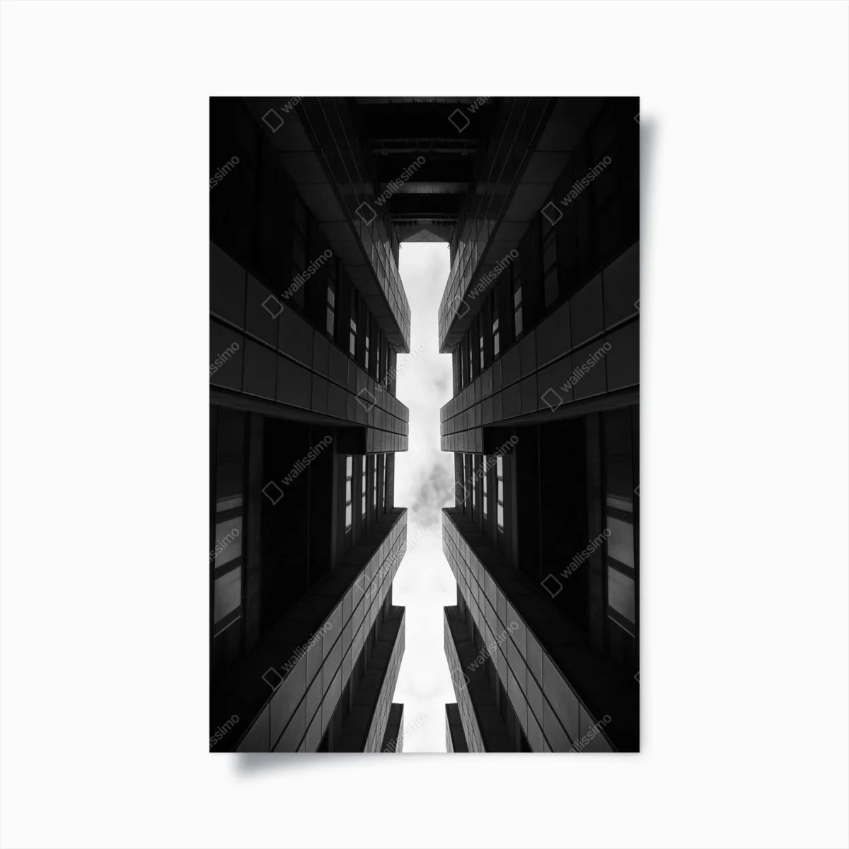 Poster vertikale städtische symmetrie in monochrom – Wallnifity® Poster vertikale städtische symmetrie in monochrom – Wallnifity®