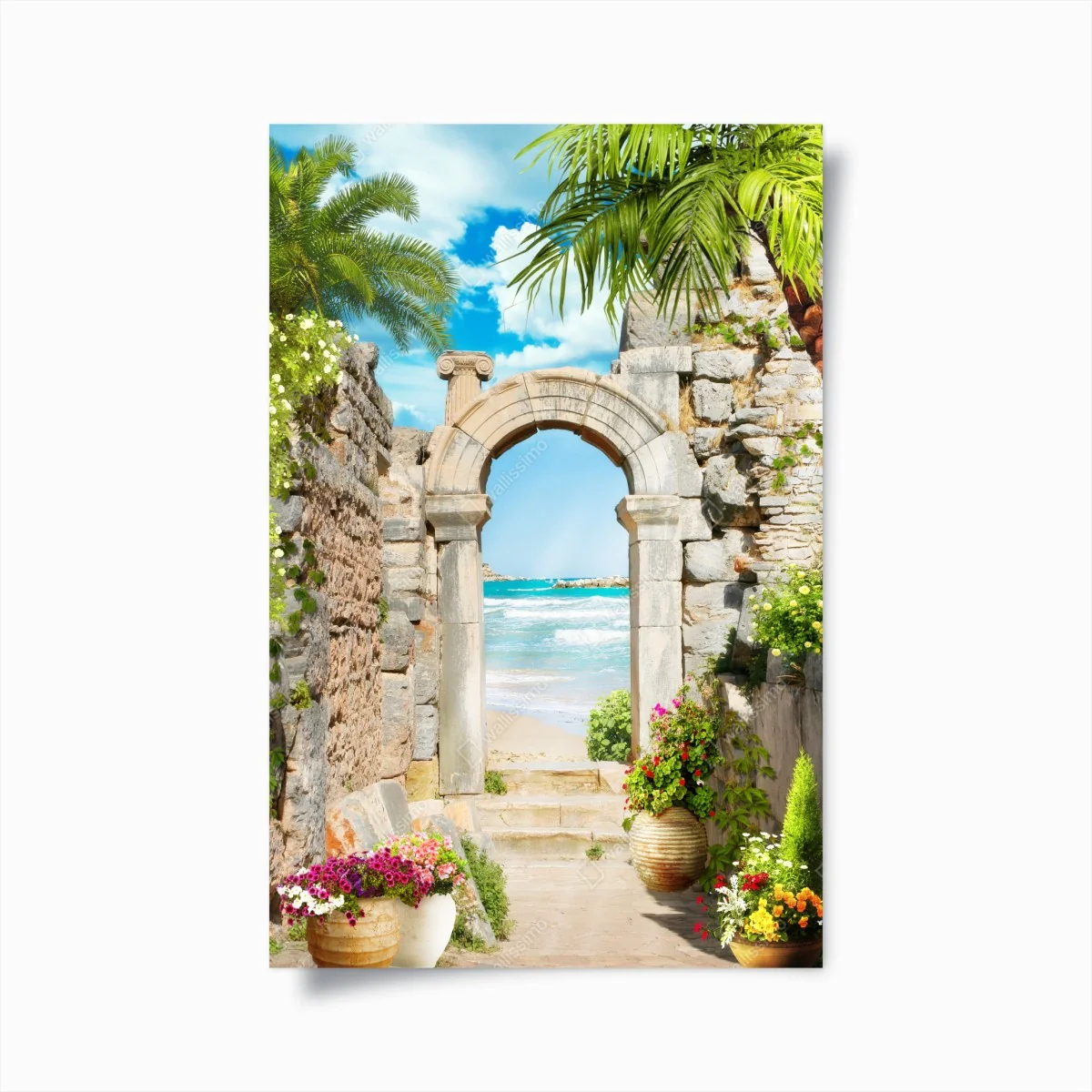 Poster sonniger bogen zum meer – Wallnifity®
