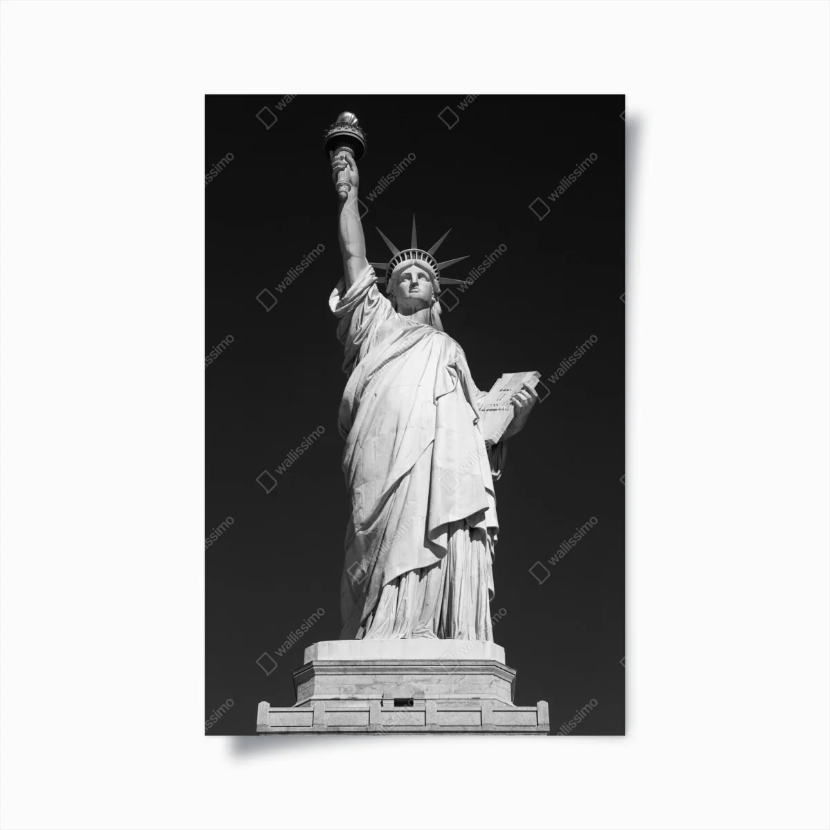 Poster Freiheitsstatue in monochrom – Wallnifity®