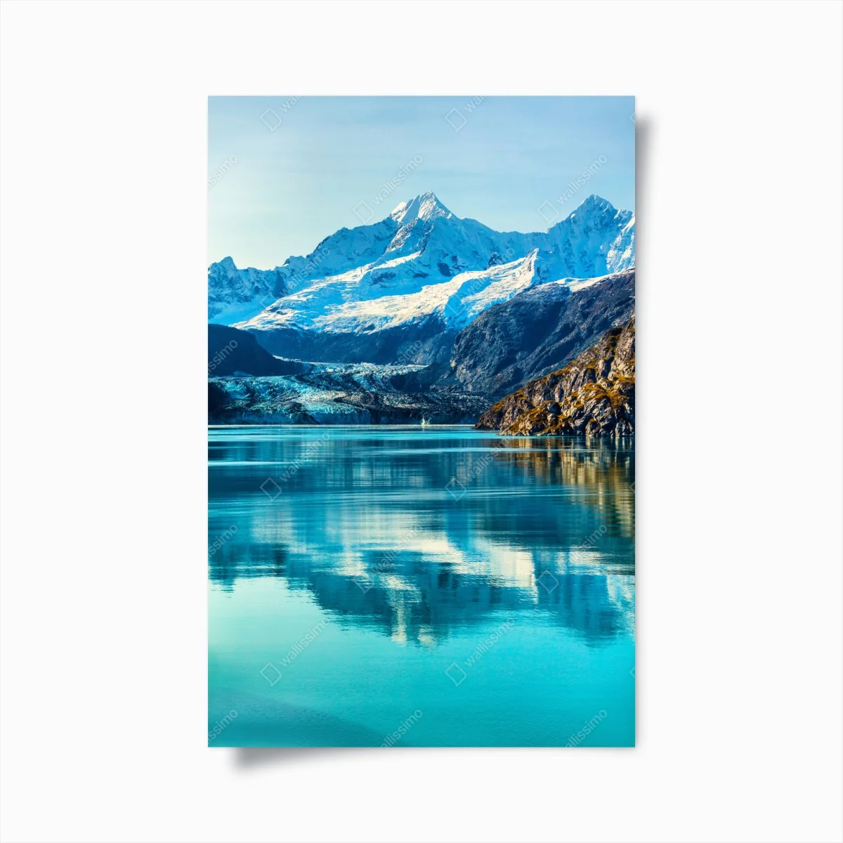 Poster ruhiger türkisfarbener bergsee – Wallnifity® Poster ruhiger türkisfarbener bergsee – Wallnifity®