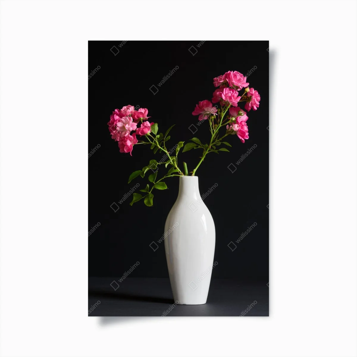 Poster rosa rosen in weißer vase – Wallnifity® Poster rosa rosen in weißer vase – Wallnifity®