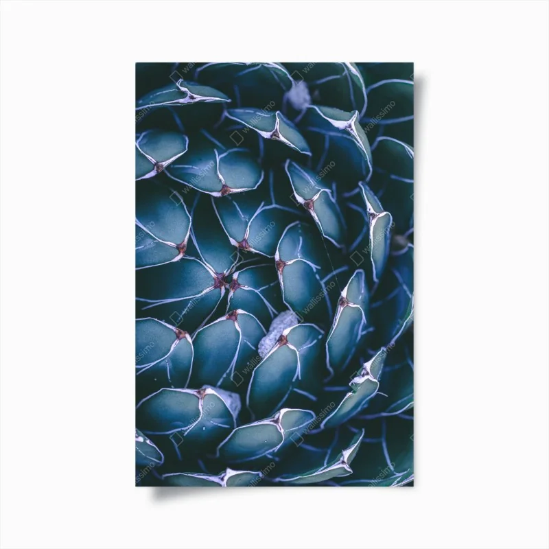 Poster elegantes goldenes geometrisches blattmuster – Wallnifity®