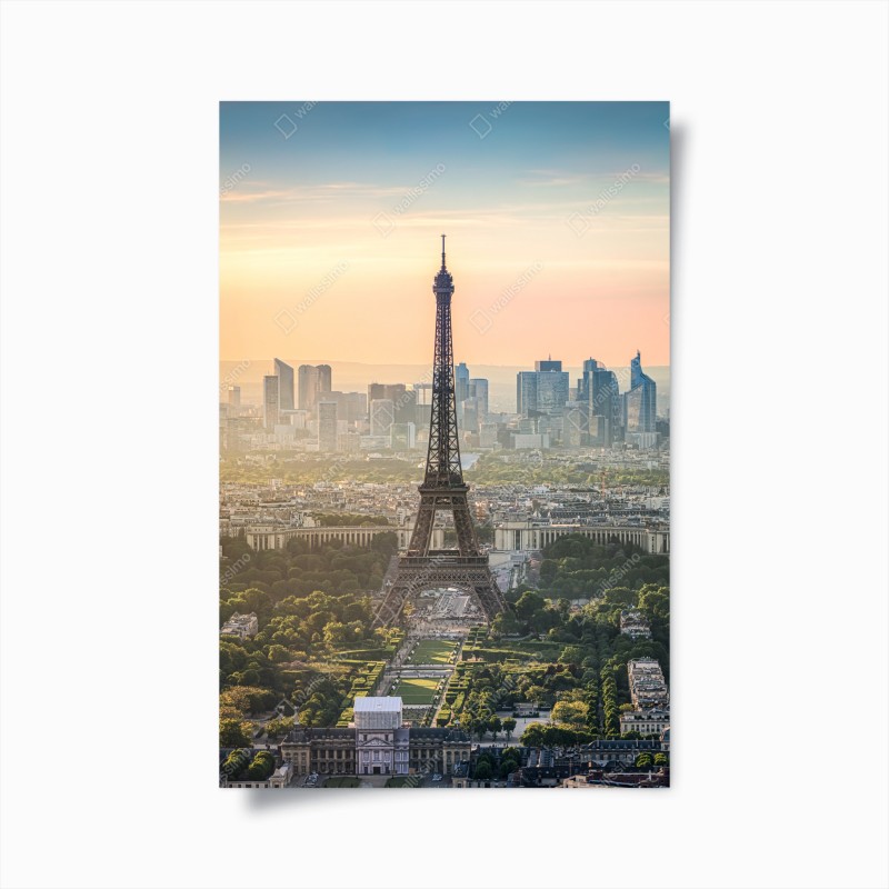 Poster Paris skyline mit dem Eiffelturm