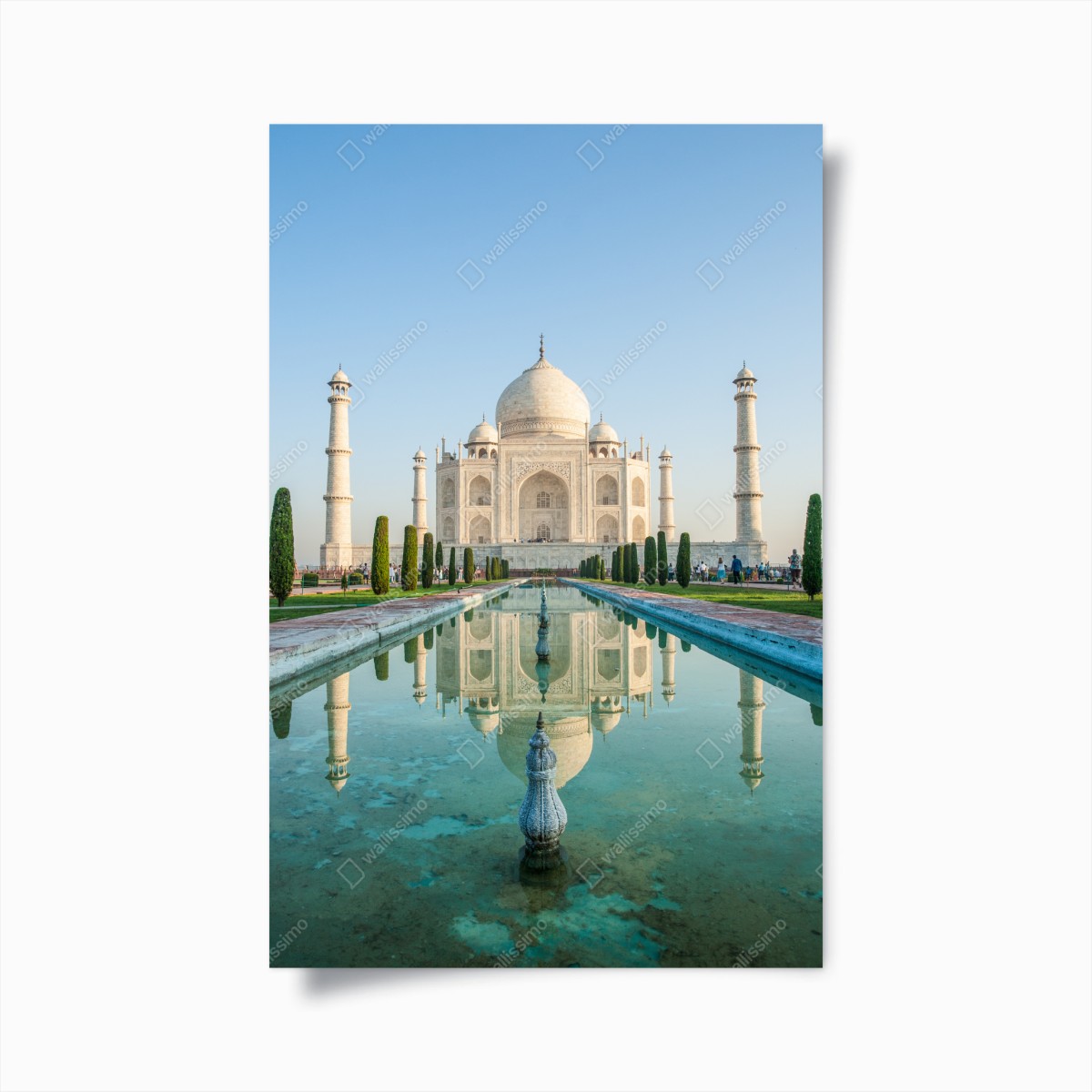 Poster Taj Mahal spiegelung im morgendlichen licht – Wallnifity®