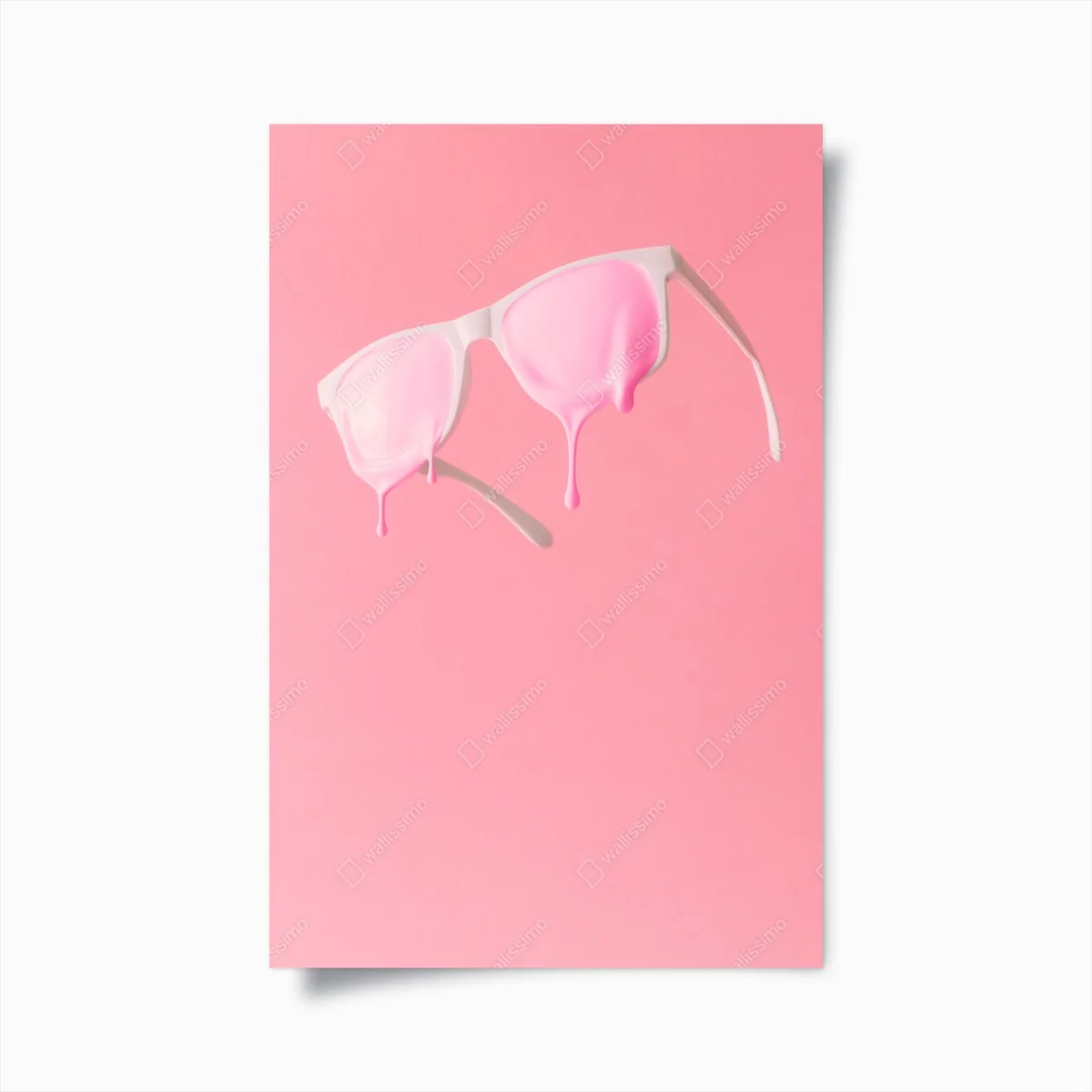 Poster schmelzende rosa sonnenbrille – Wallnifity® Poster schmelzende rosa sonnenbrille – Wallnifity®
