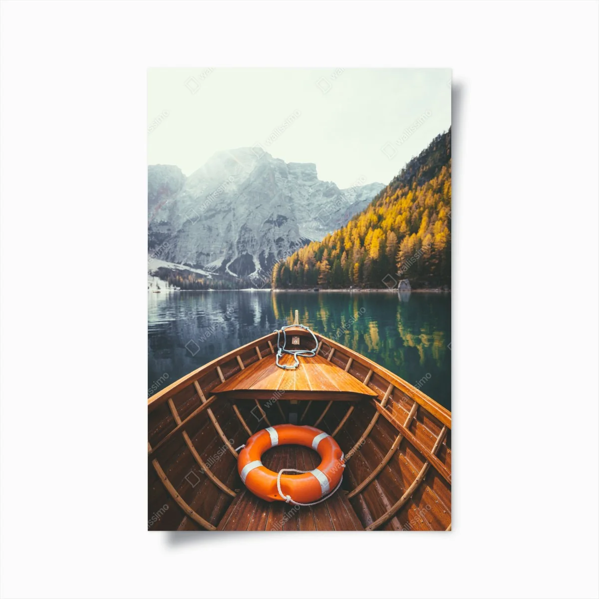 Poster sonnenaufgang am Lago di Braies – Wallnifity®