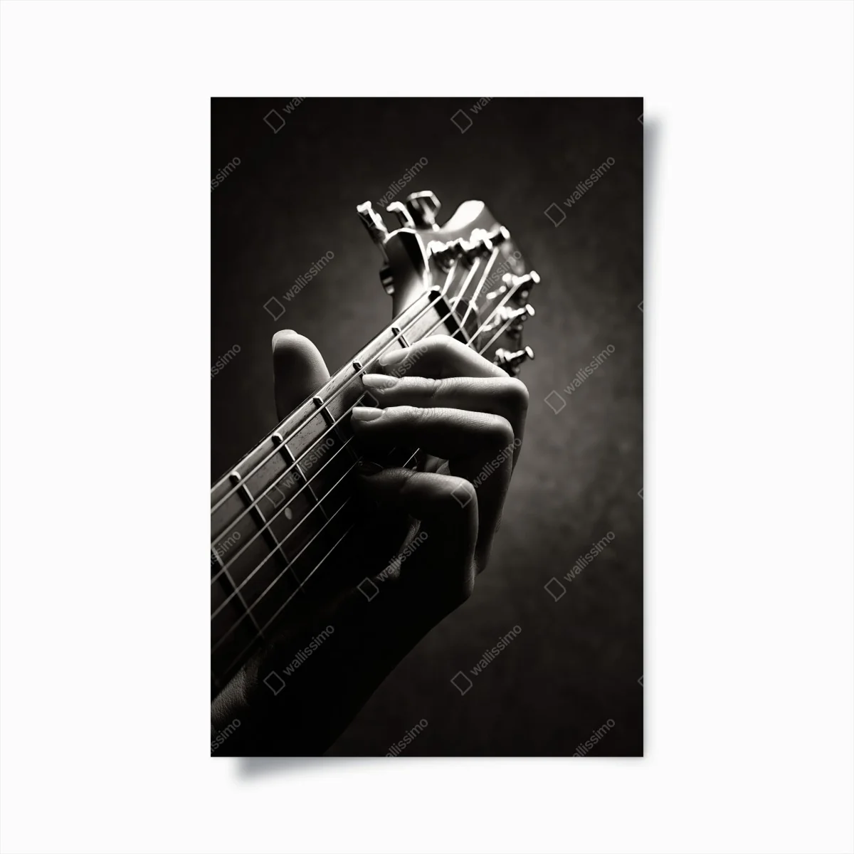 Poster nahaufnahme der hand auf dem griffbrett – Wallnifity® Poster nahaufnahme der hand auf dem griffbrett – Wallnifity®
