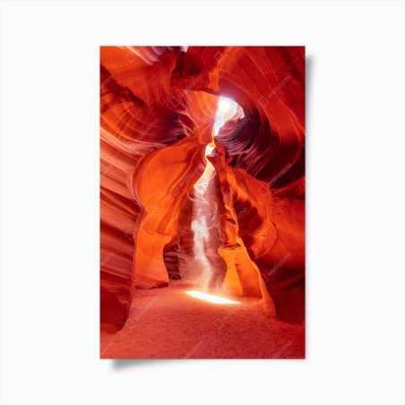 Poster sonnenstrahl in einer sandsteinschlucht – Wallnifity®