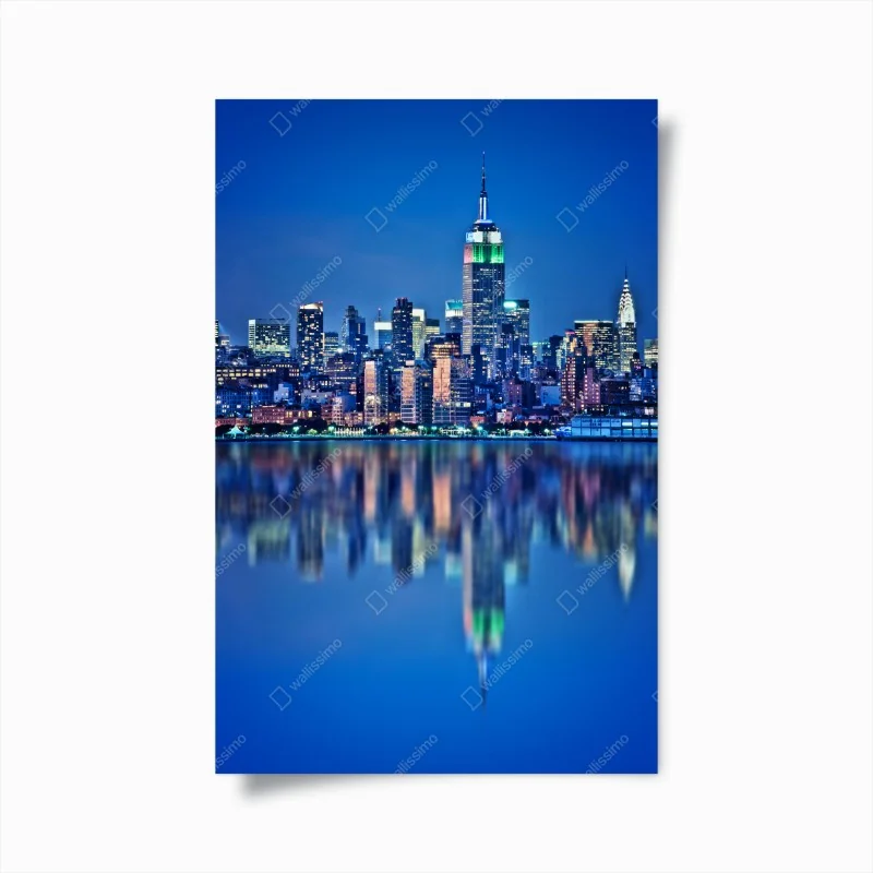 Poster schwarzer marmor mit weißen adern – Wallnifity®