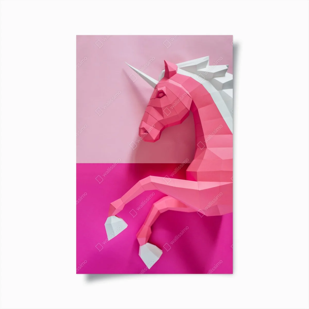 Poster rosa geometrisches einhorn – Wallnifity® Poster rosa geometrisches einhorn – Wallnifity®
