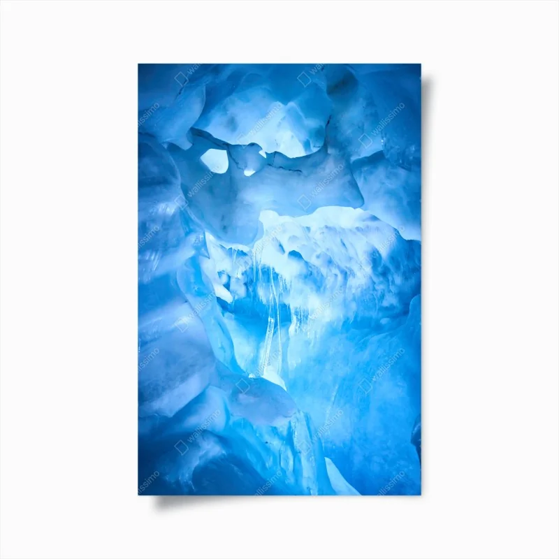 Poster ätherische blaue eishöhle