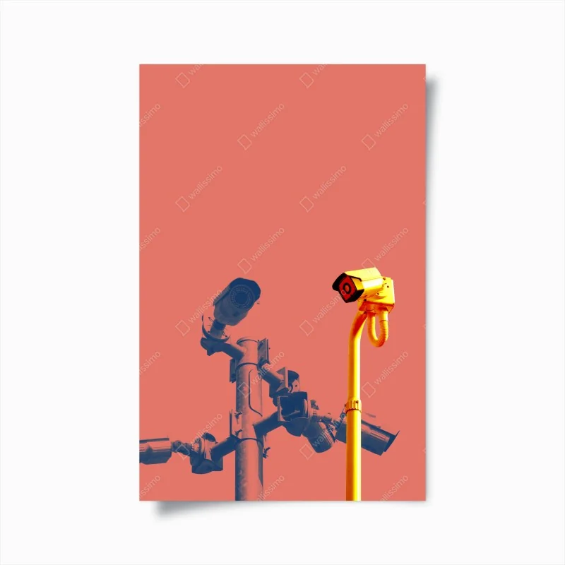 Poster goldene sanddünen unter tiefblauem himmel – Wallnifity®