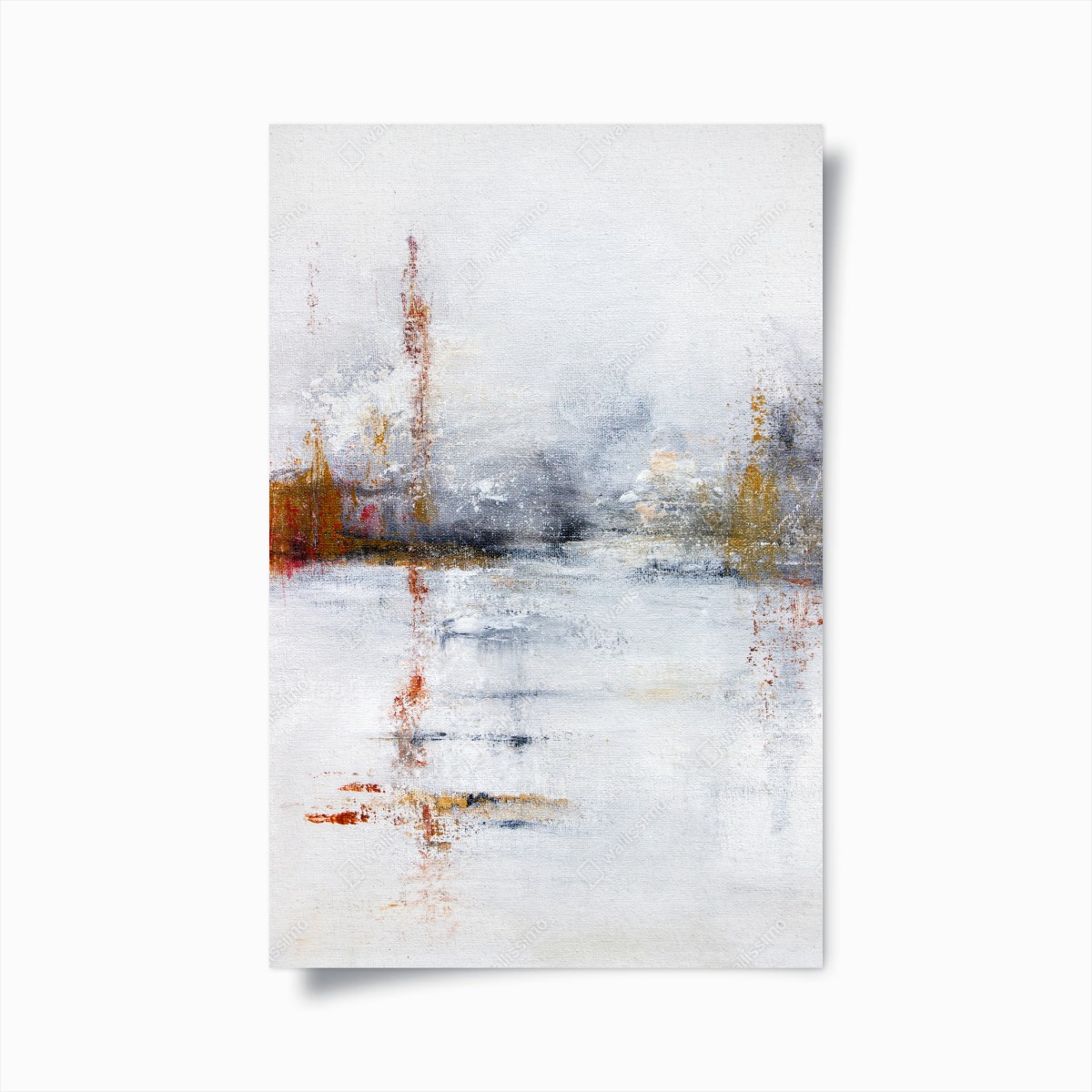 Poster ruhige abstrakte landschaft in sanften neutralen tönen – Wallnifity®