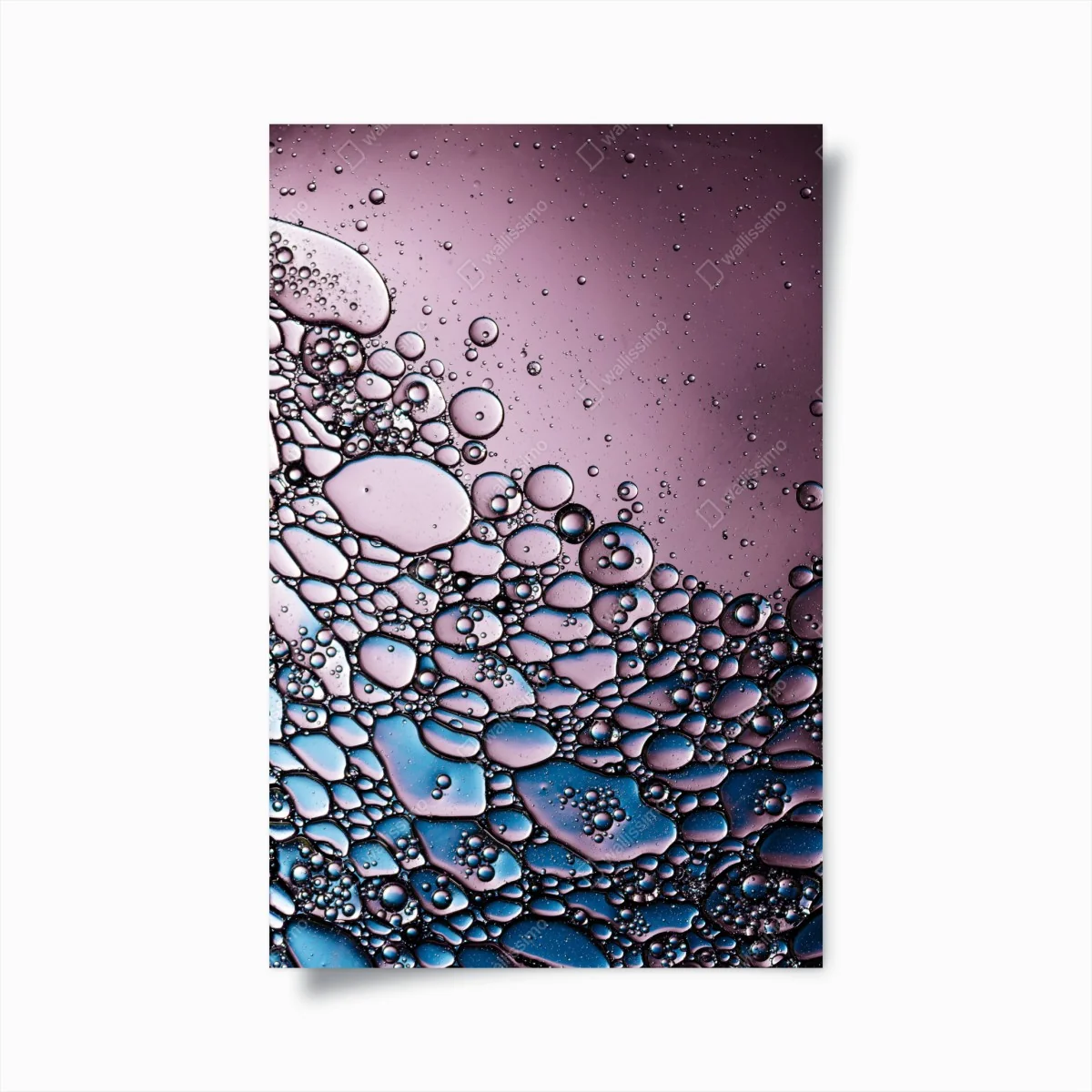 Poster lila abstraktes blasenmuster – Wallnifity® Poster lila abstraktes blasenmuster – Wallnifity®