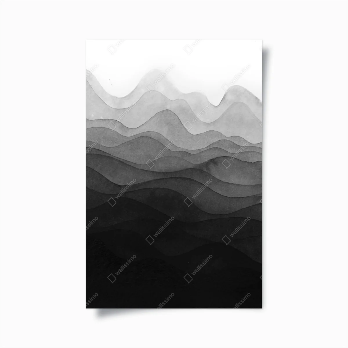 Poster monochrome geschichtete berge – Wallnifity® Poster monochrome geschichtete berge – Wallnifity®