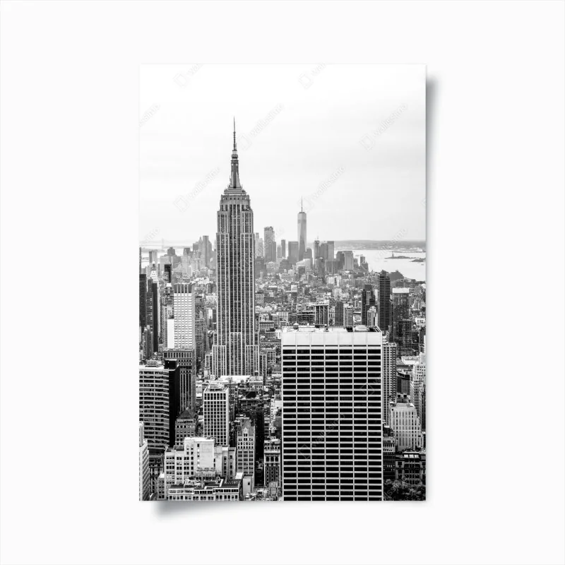 Poster zeitlose New York skyline mit Empire State Building