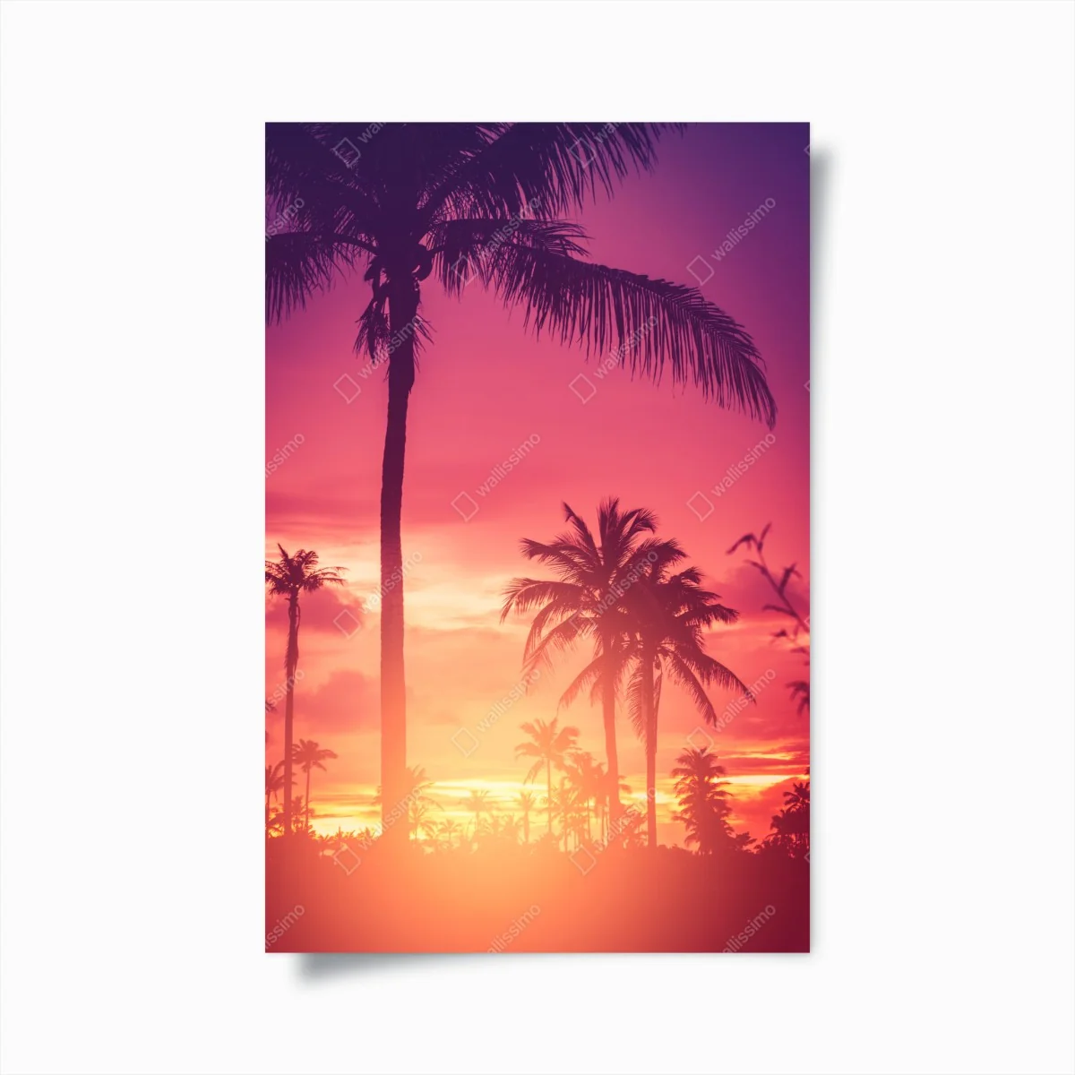 Poster tropischer sonnenuntergang mit palmen – Wallnifity® Poster tropischer sonnenuntergang mit palmen – Wallnifity®