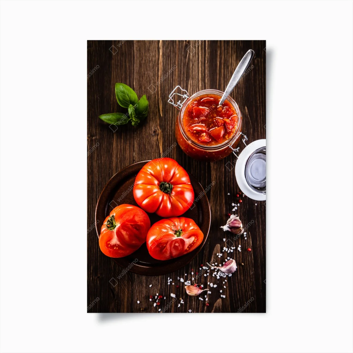 Poster frische tomaten und hausgemachte tomatensauce – Wallnifity® Poster frische tomaten und hausgemachte tomatensauce – Wallnifity®