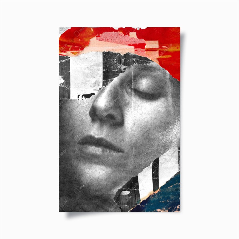 Poster handgezeichnetes gebäckmuster auf dunklem hintergrund – Wallnifity®