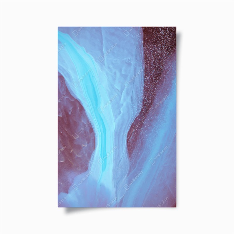 Poster luftaufnahme eines flugzeugs auf dem rollfeld – Wallnifity®