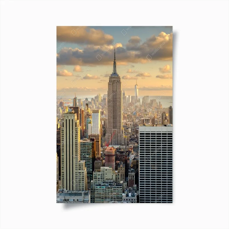 Poster goldene sanddünen unter tiefblauem himmel – Wallnifity®