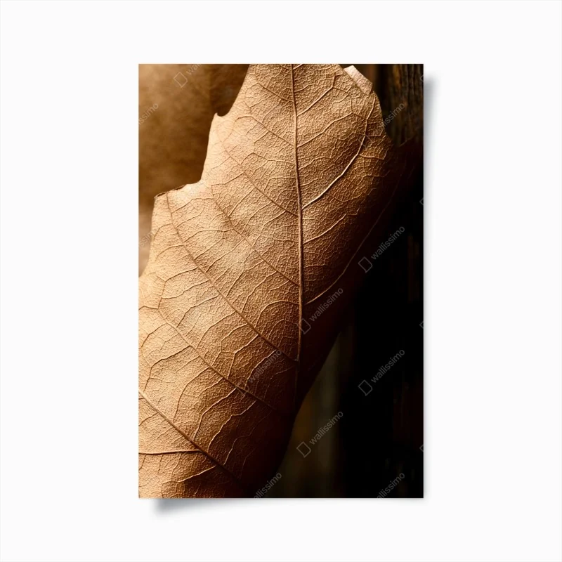 Poster dunkelgrauer marmor mit goldenen adern – Wallnifity®