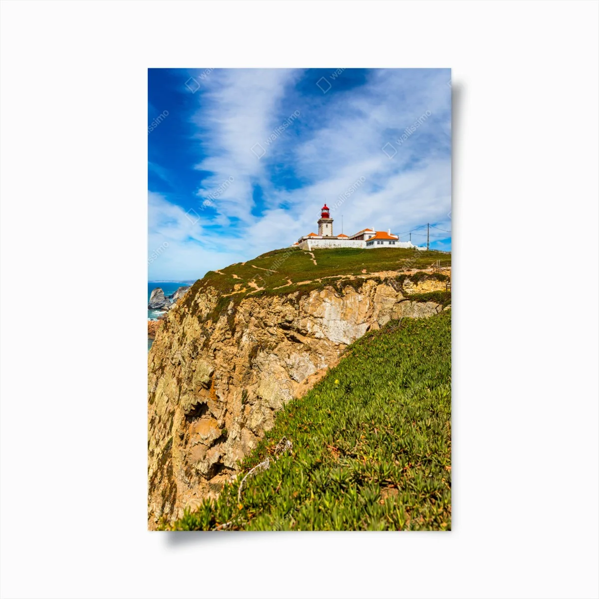 Poster leuchtturm auf den klippen von Cabo da Roca – Wallnifity® Poster leuchtturm auf den klippen von Cabo da Roca – Wallnifity®