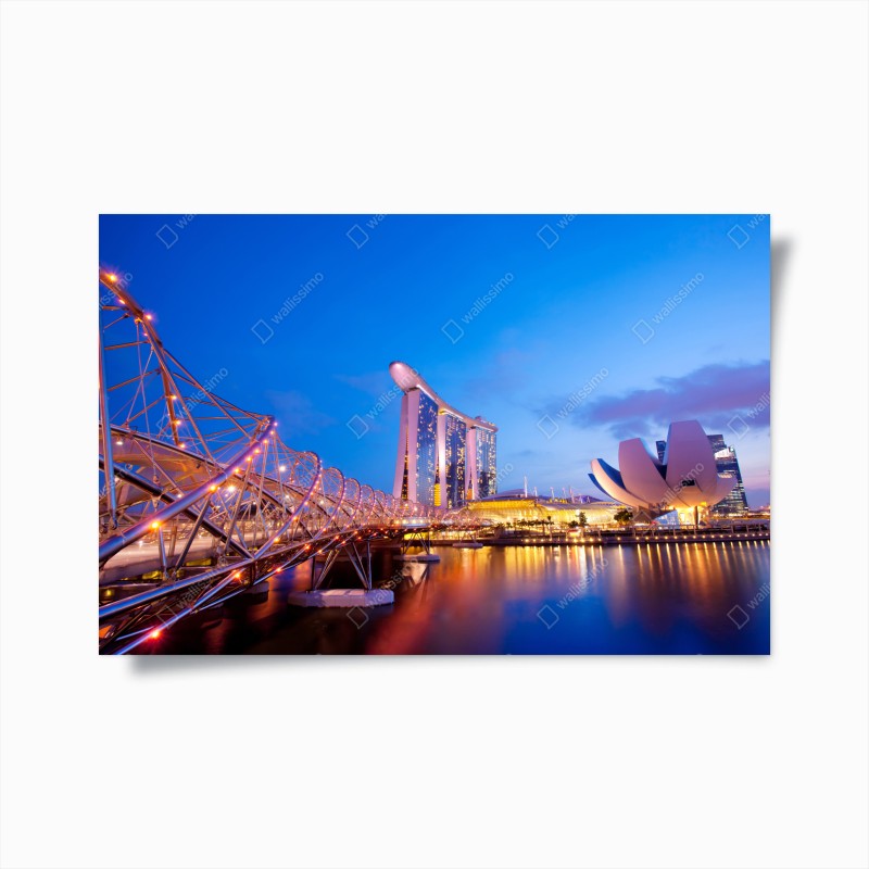 Poster rauchiger grauer marmor mit goldenen adern – Wallnifity®