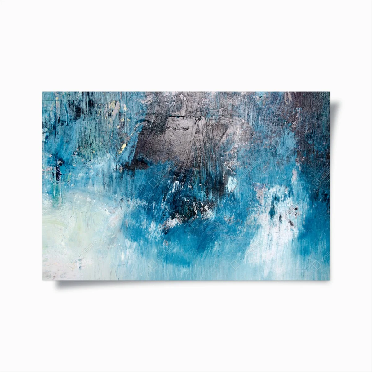 Poster tiefblaue abstrakte struktur – Wallnifity®