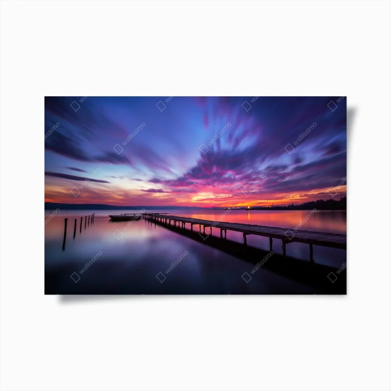 Poster tiefblauer sternenhimmel – Wallnifity®