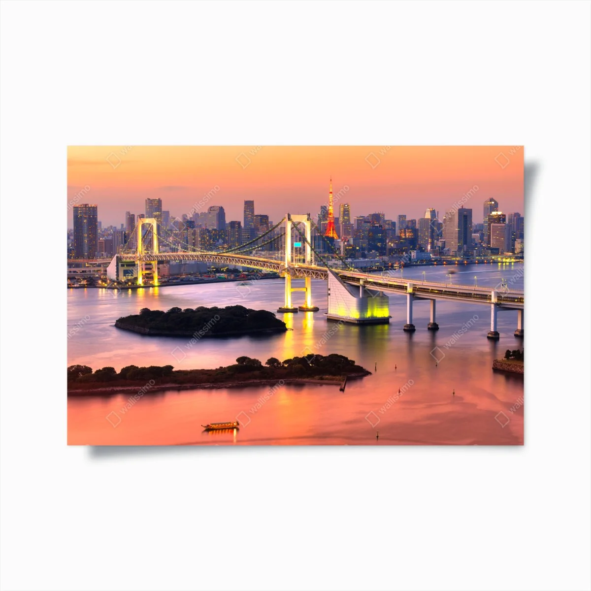 Poster Tokio skyline bei sonnenuntergang – Wallnifity® Poster Tokio skyline bei sonnenuntergang – Wallnifity®