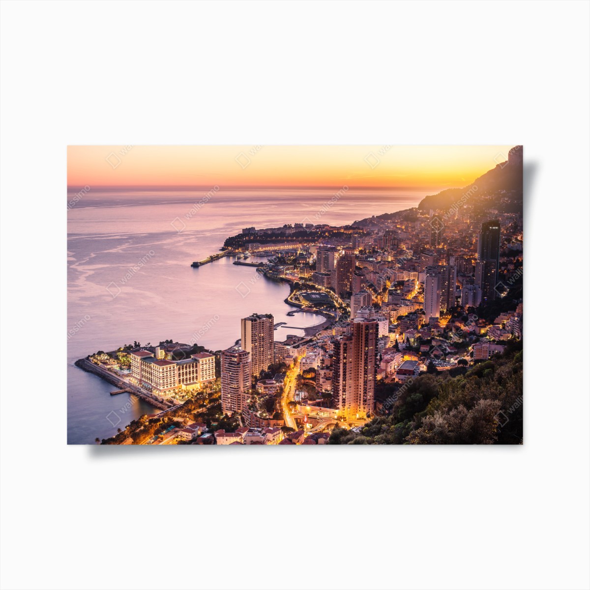 Poster sonnenuntergang über der städtischen küstenlinie – Wallnifity® Poster sonnenuntergang über der städtischen küstenlinie – Wallnifity®